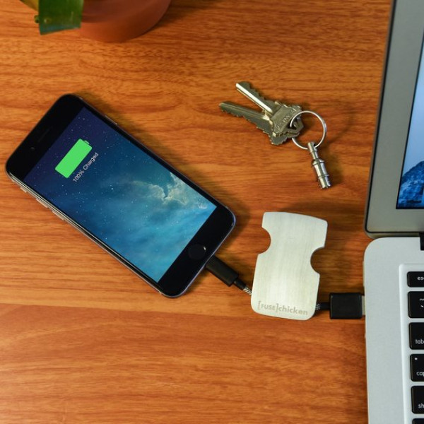 Кабель та адаптер FuseChicken USB Cable to Lightning Armour Travel 13cm (UCB100/101-UCB/KRL-100)